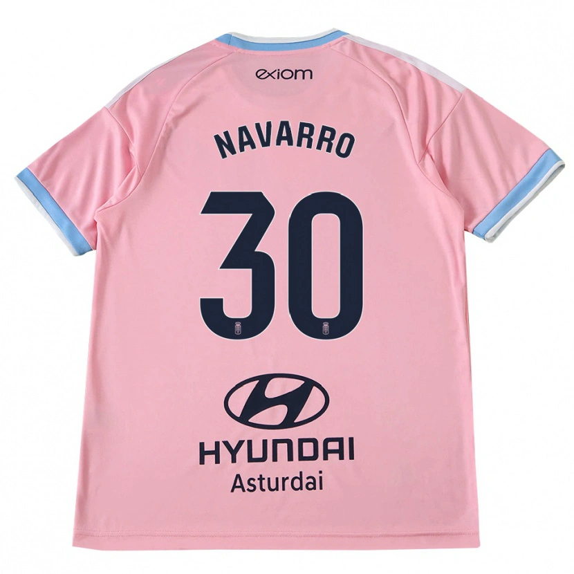 Danxen Hombre Camiseta Iker Navarro #30 Azul Aciano Rosa 2ª Equipación 2026/27 La Camisa México