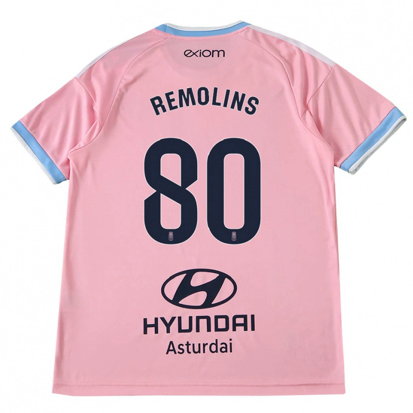 Danxen Hombre Camiseta Ot Remolins #80 Azul Aciano Rosa 2ª Equipación 2026/27 La Camisa México