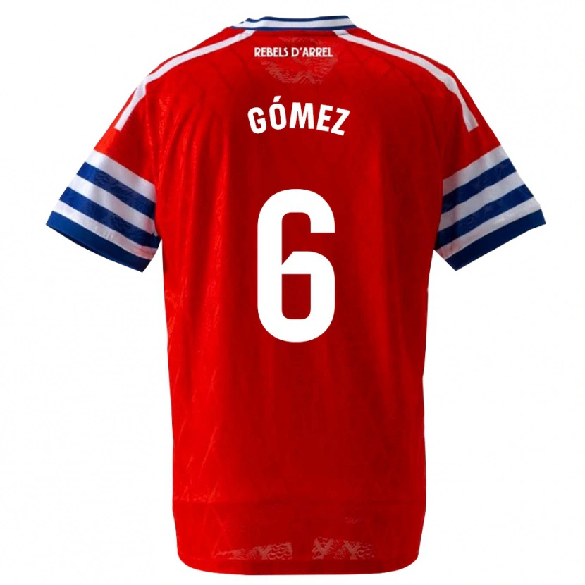 Danxen Hombre Camiseta Ferran Gómez #6 Azul Real Rojo 2ª Equipación 2026/27 La Camisa México