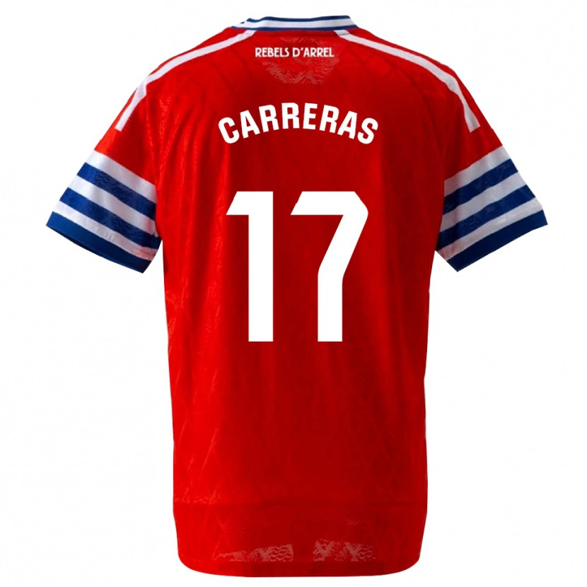 Danxen Hombre Camiseta Jofre Carreras #17 Azul Real Rojo 2ª Equipación 2026/27 La Camisa México