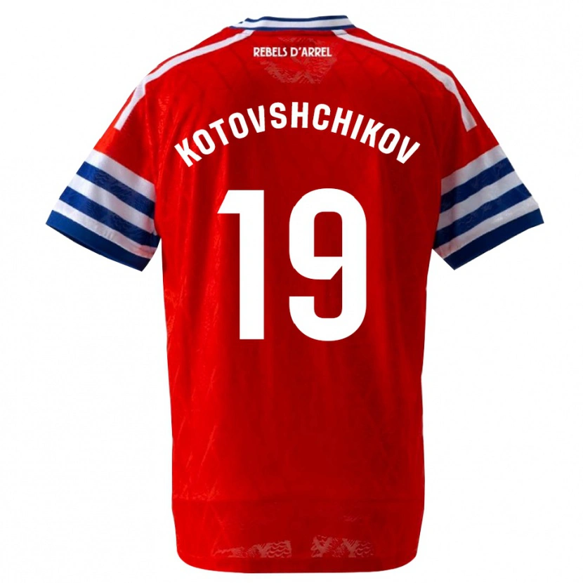 Danxen Hombre Camiseta Makar Kotovshchikov #19 Azul Real Rojo 2ª Equipación 2026/27 La Camisa México