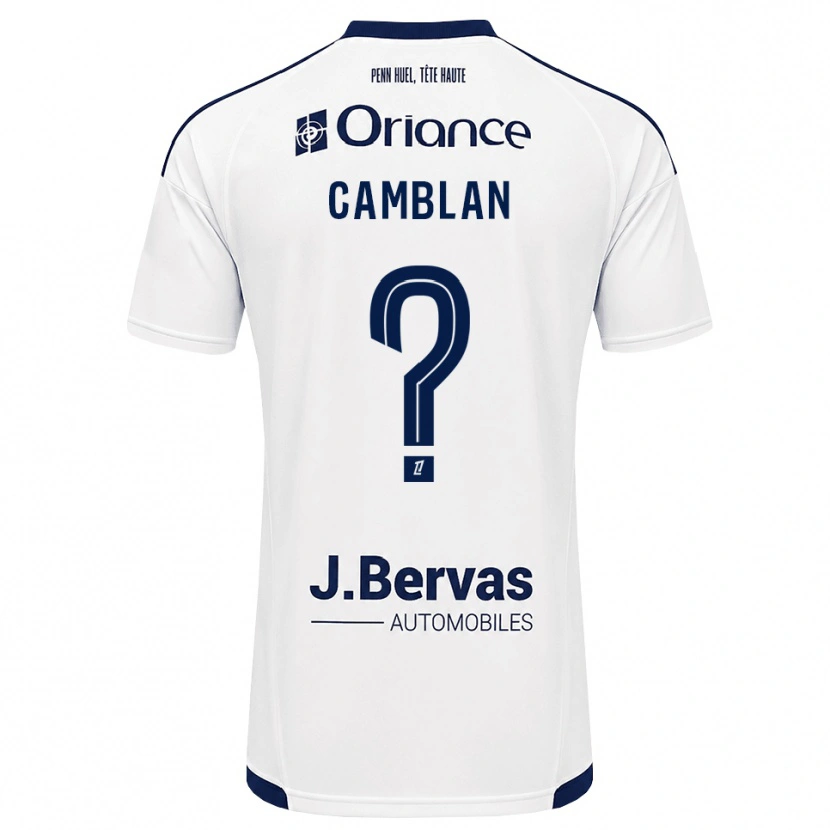 Danxen Hombre Camiseta Axel Camblan #0 Azul Marino Blanco 2ª Equipación 2026/27 La Camisa México