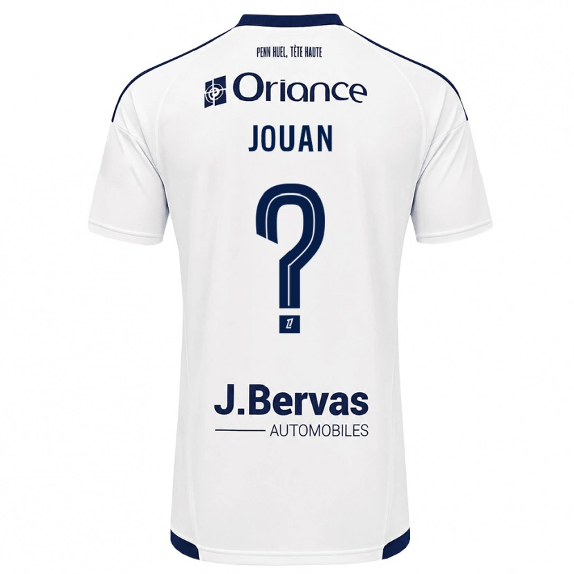 Danxen Hombre Camiseta Léonie Jouan #0 Azul Marino Blanco 2ª Equipación 2026/27 La Camisa México