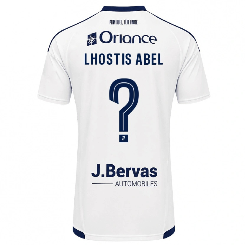 Danxen Hombre Camiseta Melyne Lhostis Abel #0 Azul Marino Blanco 2ª Equipación 2026/27 La Camisa México