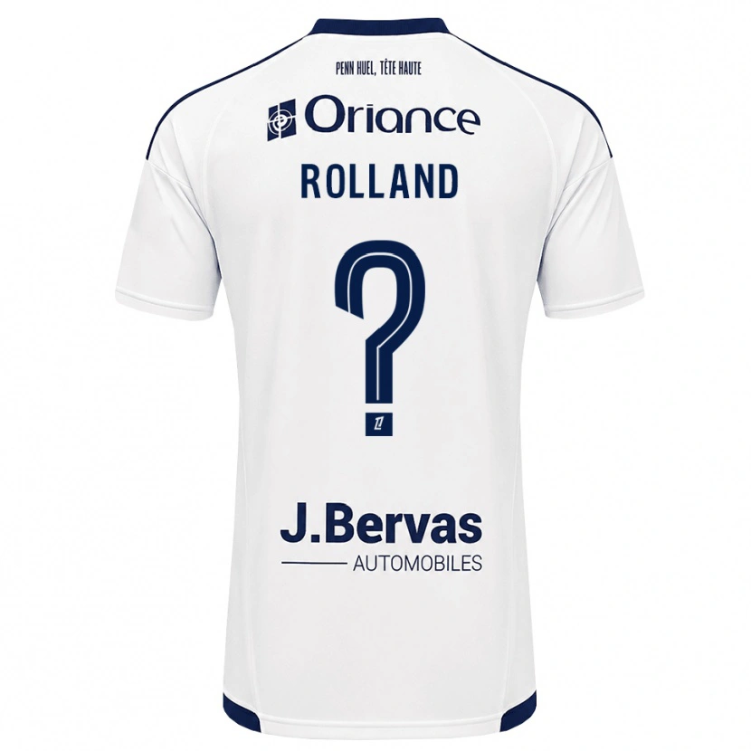 Danxen Hombre Camiseta Inès Rolland #0 Azul Marino Blanco 2ª Equipación 2026/27 La Camisa México