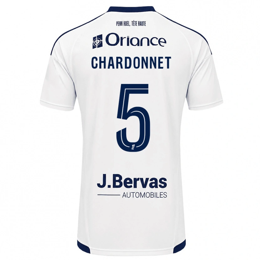 Danxen Hombre Camiseta Brendan Chardonnet #5 Azul Marino Blanco 2ª Equipación 2026/27 La Camisa México