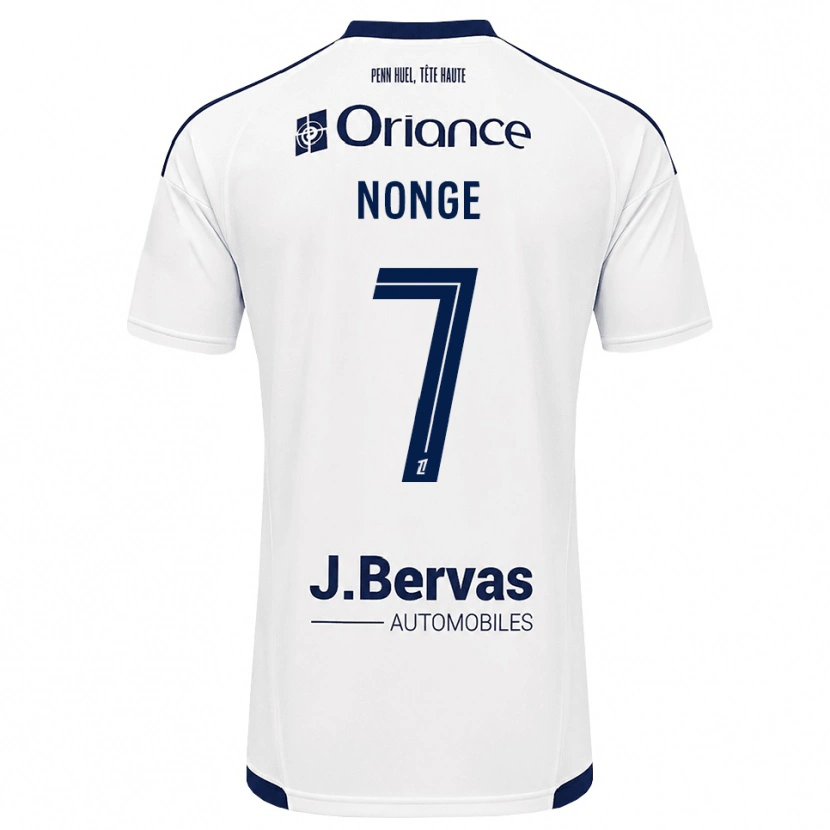 Danxen Hombre Camiseta Joseph Nonge #7 Azul Marino Blanco 2ª Equipación 2026/27 La Camisa México