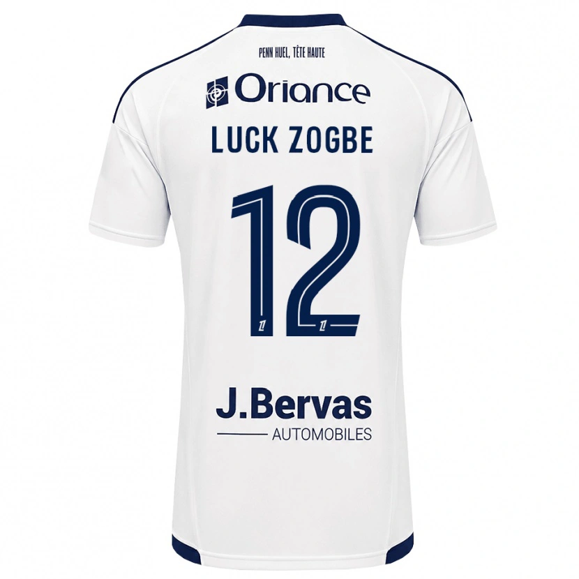 Danxen Hombre Camiseta Luck Zogbé #12 Azul Marino Blanco 2ª Equipación 2026/27 La Camisa México