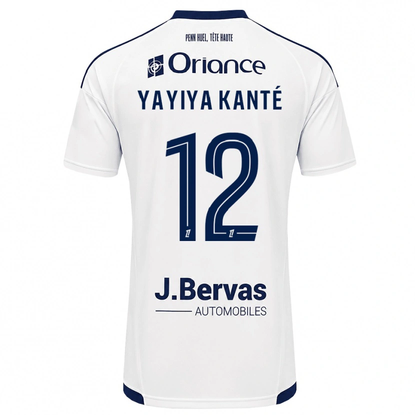 Danxen Hombre Camiseta Ibrahim Yayiya Kanté #12 Azul Marino Blanco 2ª Equipación 2026/27 La Camisa México