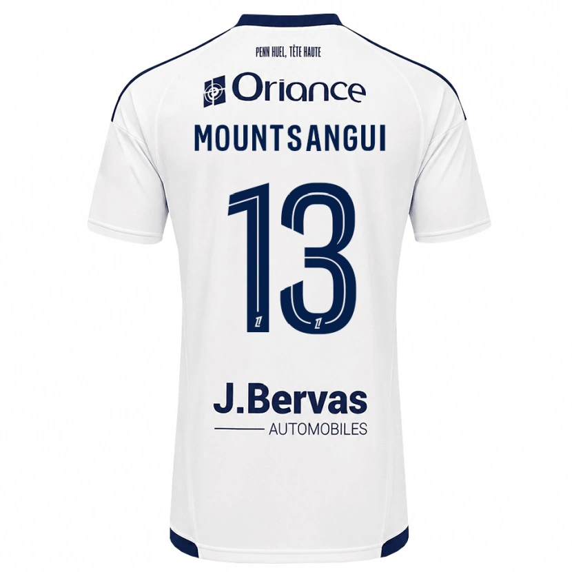 Danxen Hombre Camiseta Warren Mountsangui #13 Azul Marino Blanco 2ª Equipación 2026/27 La Camisa México