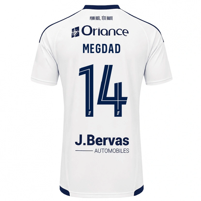 Danxen Hombre Camiseta Noa Megdad #14 Azul Marino Blanco 2ª Equipación 2026/27 La Camisa México