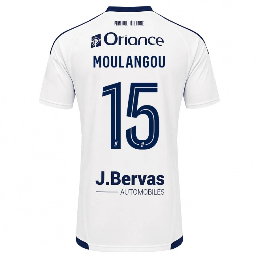 Danxen Hombre Camiseta Kenan Moulangou #15 Azul Marino Blanco 2ª Equipación 2026/27 La Camisa México