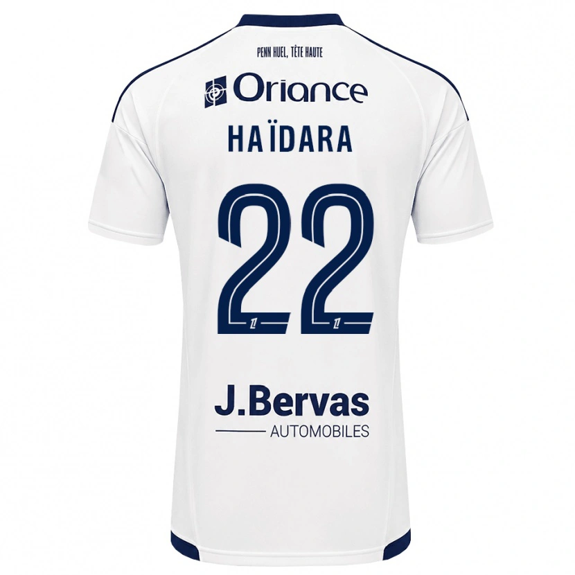 Danxen Hombre Camiseta Massadio Haidara #22 Azul Marino Blanco 2ª Equipación 2026/27 La Camisa México