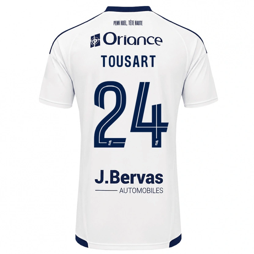 Danxen Hombre Camiseta Lucas Tousart #24 Azul Marino Blanco 2ª Equipación 2026/27 La Camisa México