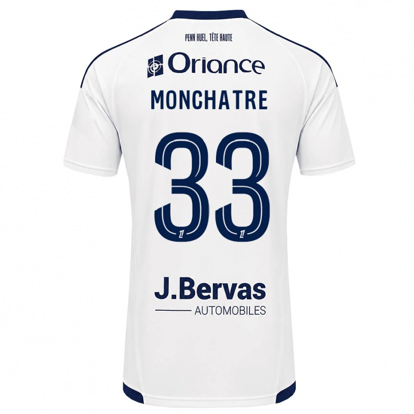 Danxen Hombre Camiseta Enzo Monchatre #33 Azul Marino Blanco 2ª Equipación 2026/27 La Camisa México