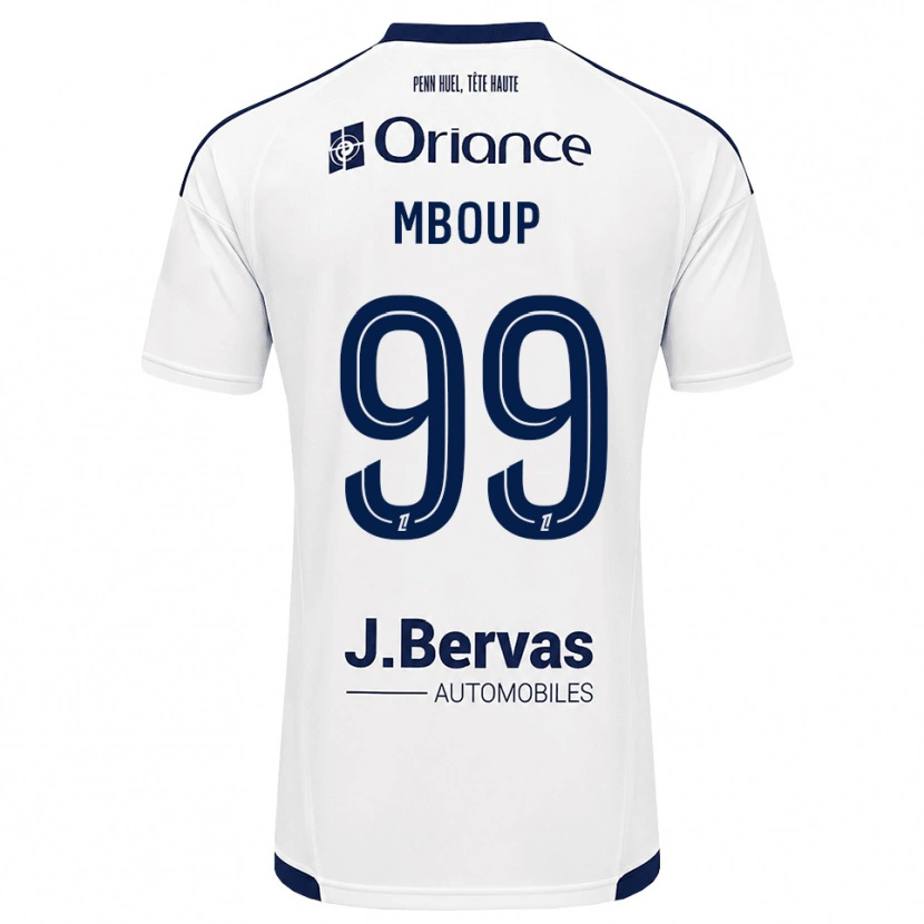 Danxen Hombre Camiseta Pathé Mboup #99 Azul Marino Blanco 2ª Equipación 2026/27 La Camisa México