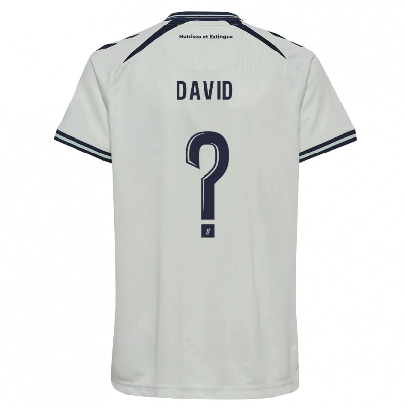 Danxen Hombre Camiseta Moïse David #0 Azul Medianoche Blanco 2ª Equipación 2026/27 La Camisa México