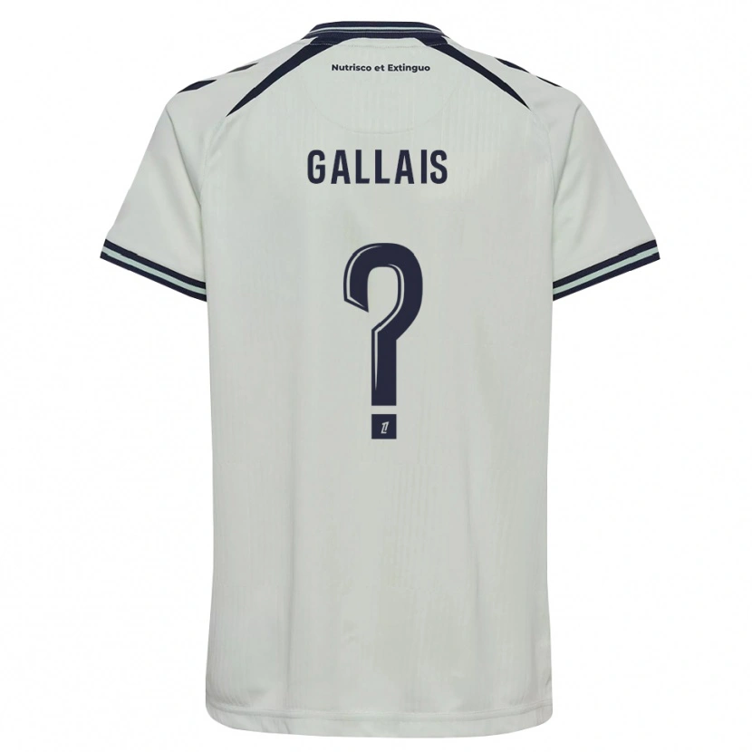 Danxen Hombre Camiseta Thaïs Gallais #0 Azul Medianoche Blanco 2ª Equipación 2026/27 La Camisa México