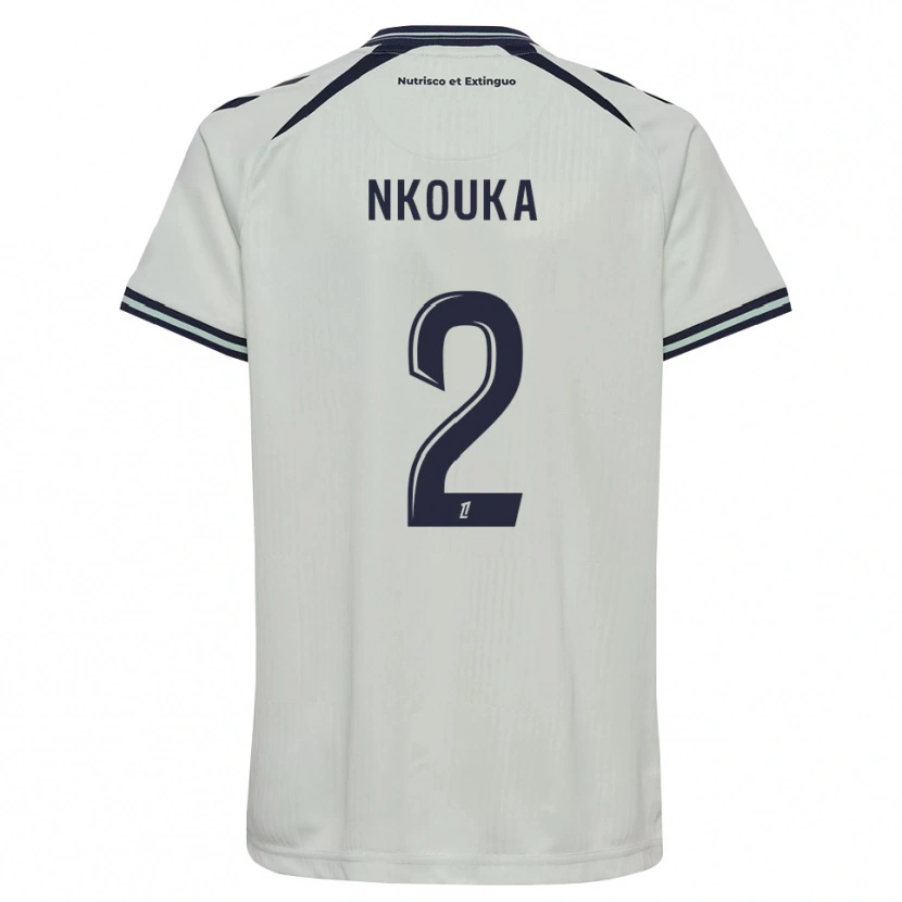Danxen Hombre Camiseta Ethan Nkouka #2 Azul Medianoche Blanco 2ª Equipación 2026/27 La Camisa México