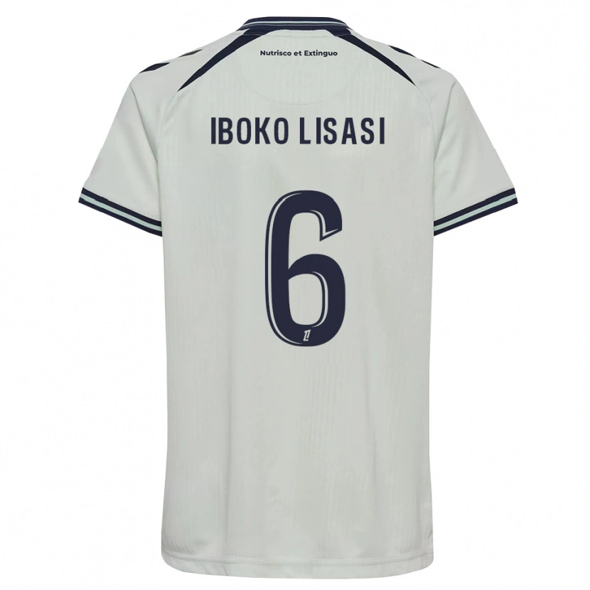 Danxen Hombre Camiseta Malachie Iboko Lisasi #6 Azul Medianoche Blanco 2ª Equipación 2026/27 La Camisa México