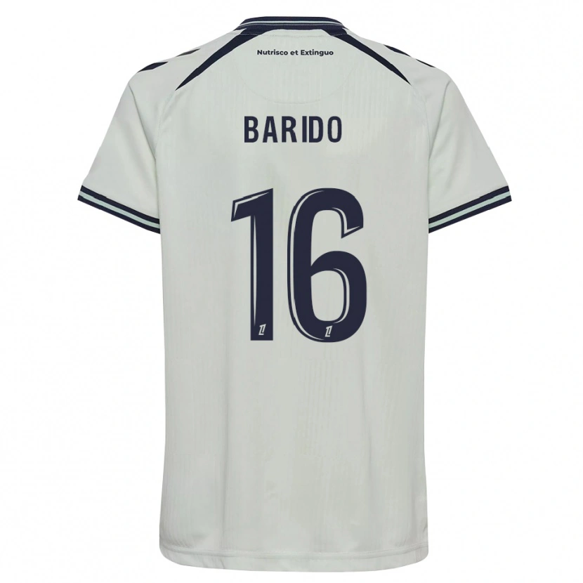 Danxen Hombre Camiseta Jules Barido #16 Azul Medianoche Blanco 2ª Equipación 2026/27 La Camisa México