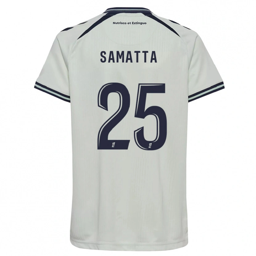 Danxen Hombre Camiseta Mbwana Samatta #25 Azul Medianoche Blanco 2ª Equipación 2026/27 La Camisa México
