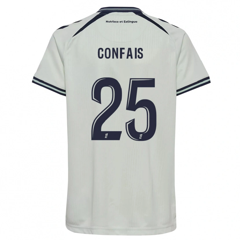 Danxen Hombre Camiseta Aloïs Confais #25 Azul Medianoche Blanco 2ª Equipación 2026/27 La Camisa México