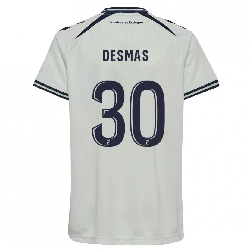 Danxen Hombre Camiseta Arthur Desmas #30 Azul Medianoche Blanco 2ª Equipación 2026/27 La Camisa México