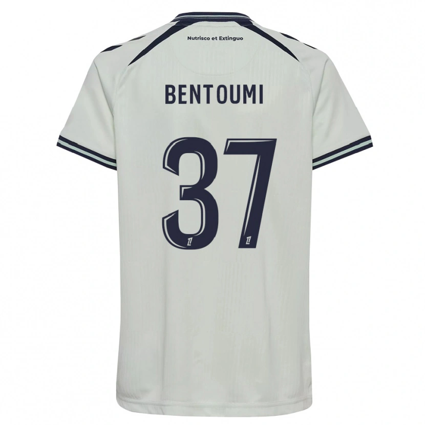 Danxen Hombre Camiseta Mokrane Bentoumi #37 Azul Medianoche Blanco 2ª Equipación 2026/27 La Camisa México