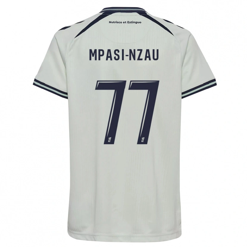Danxen Hombre Camiseta Lionel Mpasi-Nzau #77 Azul Medianoche Blanco 2ª Equipación 2026/27 La Camisa México