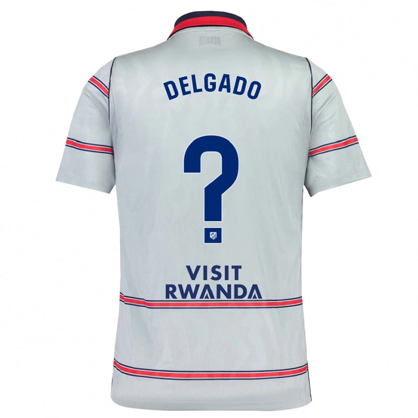 Danxen Hombre Camiseta Gonzalo Onrubia Delgado #0 Gris Rojo Azul Marino Equipación Tercera 2026/27 La Camisa México