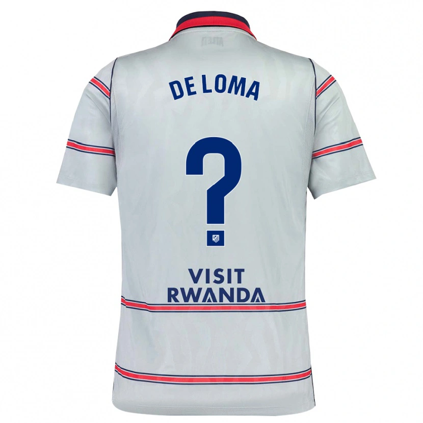 Danxen Hombre Camiseta Marcos De Loma #0 Gris Rojo Azul Marino Equipación Tercera 2026/27 La Camisa México