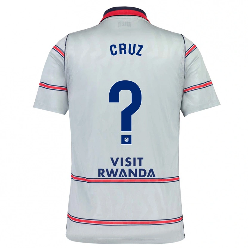 Danxen Hombre Camiseta Alberto Cruz #0 Gris Rojo Azul Marino Equipación Tercera 2026/27 La Camisa México