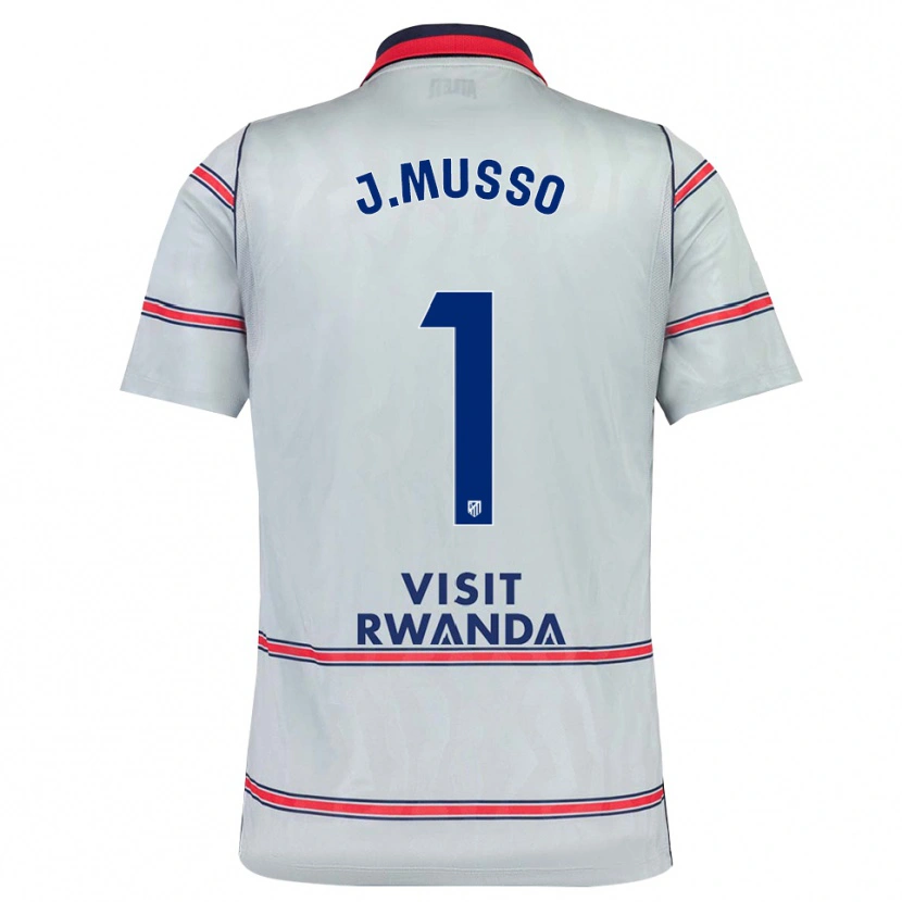 Danxen Hombre Camiseta Juan Musso #1 Gris Rojo Azul Marino Equipación Tercera 2026/27 La Camisa México