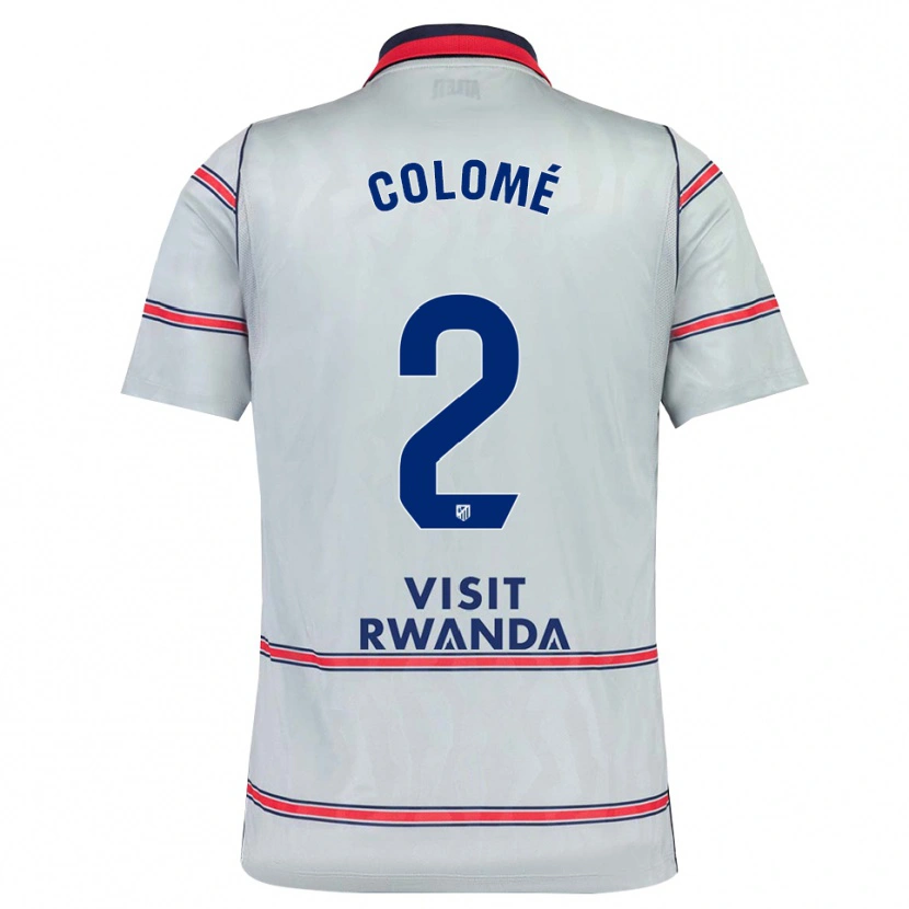Danxen Hombre Camiseta Jan Colomé #2 Gris Rojo Azul Marino Equipación Tercera 2026/27 La Camisa México