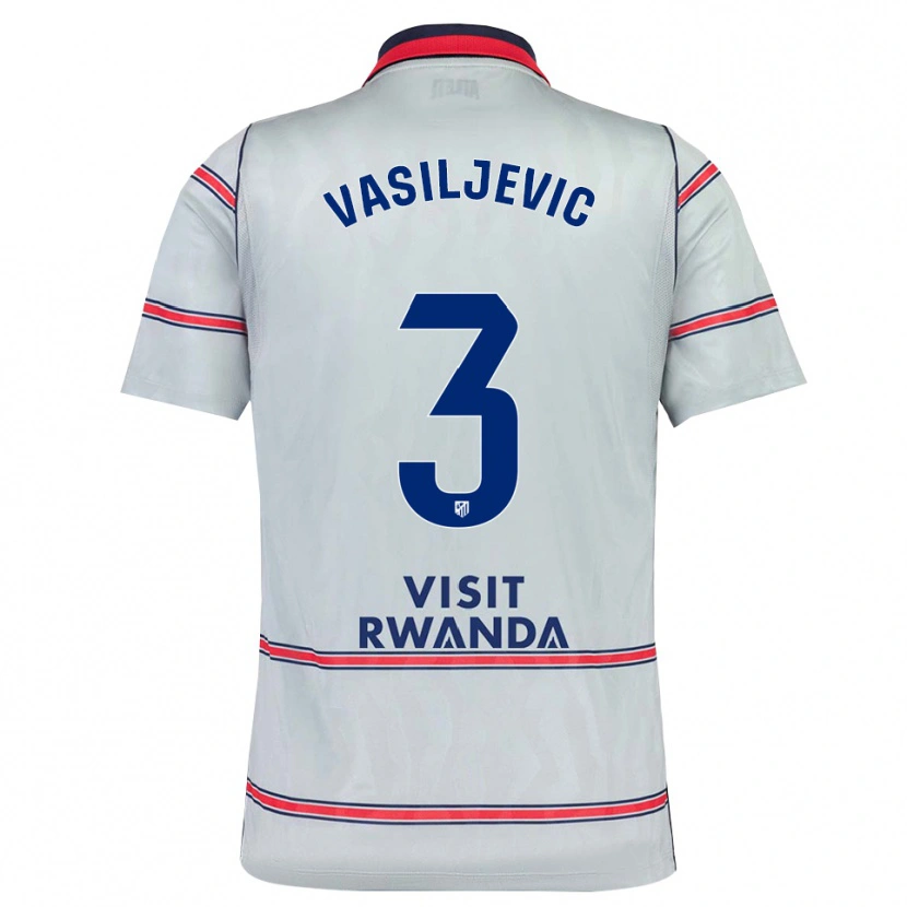 Danxen Hombre Camiseta Ivan Vasiljevic #3 Gris Rojo Azul Marino Equipación Tercera 2026/27 La Camisa México