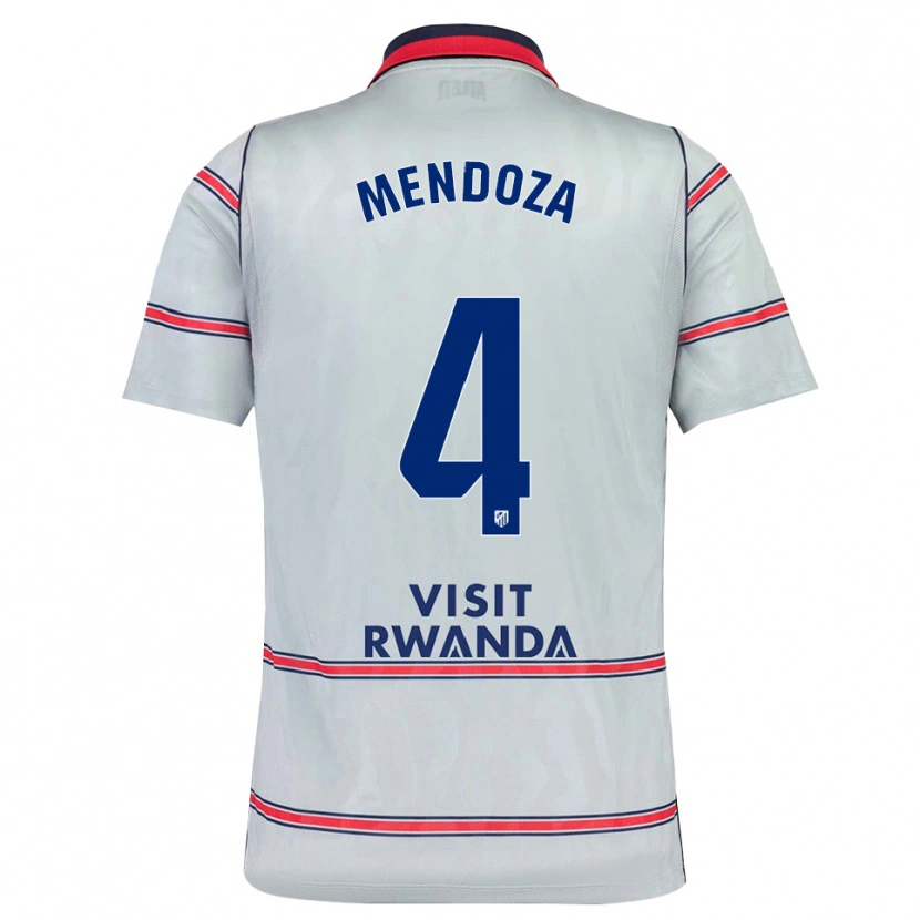 Danxen Hombre Camiseta Rodrigo Mendoza #4 Gris Rojo Azul Marino Equipación Tercera 2026/27 La Camisa México