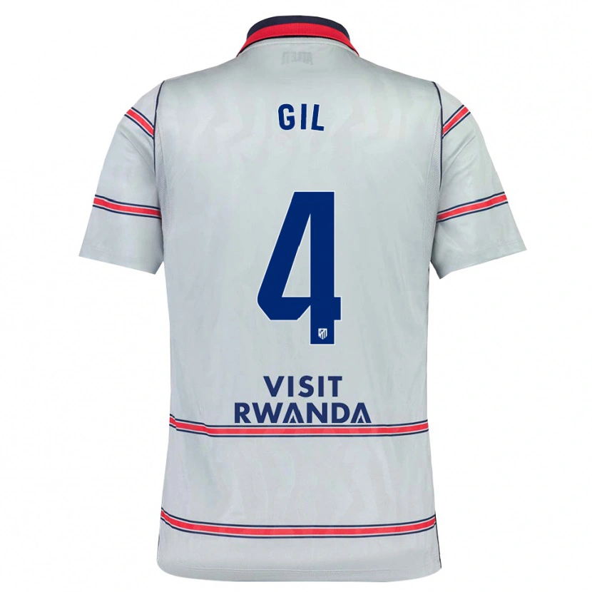 Danxen Hombre Camiseta Miguel Gil #4 Gris Rojo Azul Marino Equipación Tercera 2026/27 La Camisa México