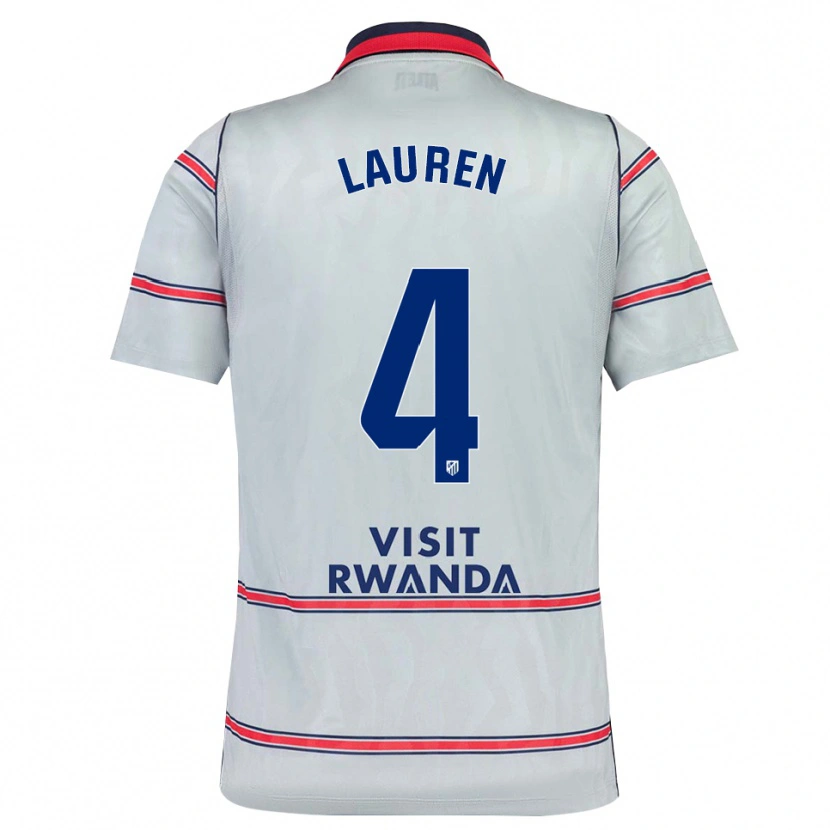Danxen Hombre Camiseta Lauren Eduarda Leal Costa #4 Gris Rojo Azul Marino Equipación Tercera 2026/27 La Camisa México