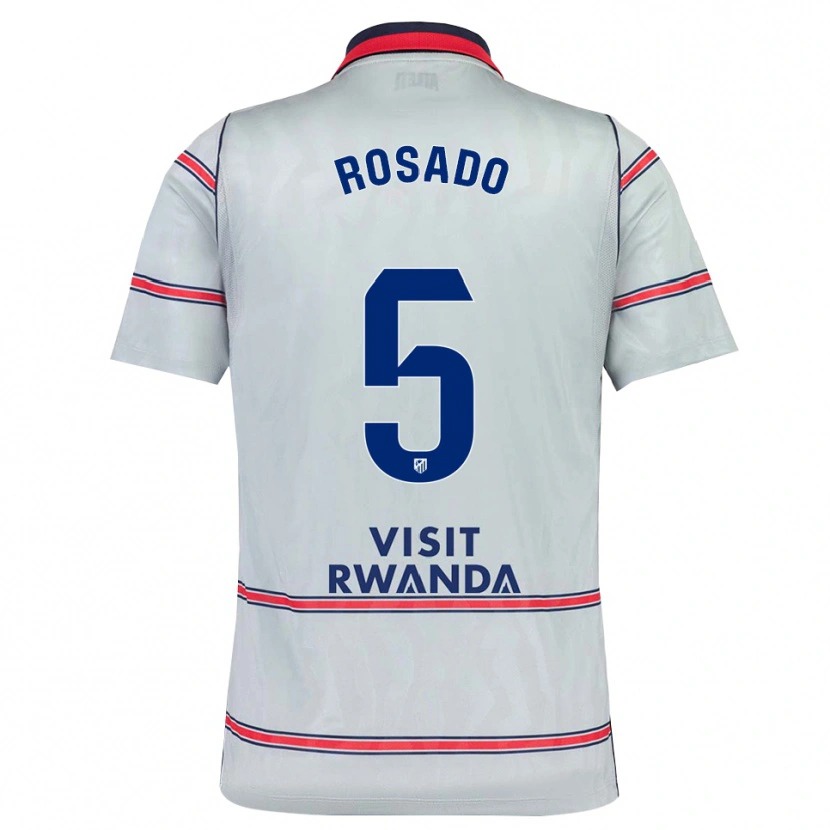 Danxen Hombre Camiseta Diego Rosado #5 Gris Rojo Azul Marino Equipación Tercera 2026/27 La Camisa México
