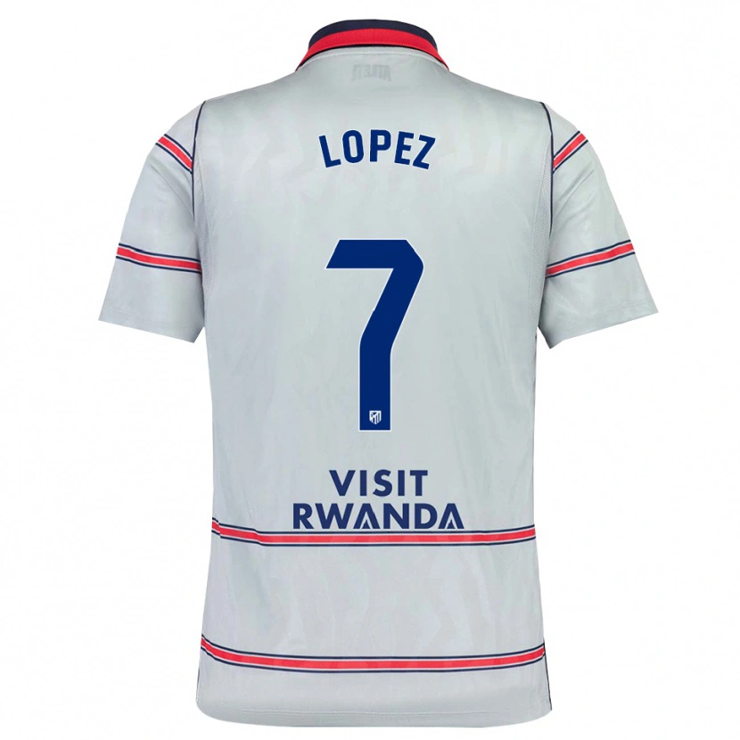 Danxen Hombre Camiseta Maitane Lopez #7 Gris Rojo Azul Marino Equipación Tercera 2026/27 La Camisa México