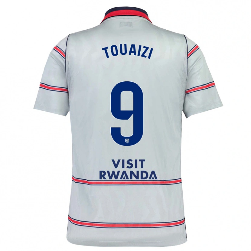 Danxen Hombre Camiseta Nabil Touaizi #9 Gris Rojo Azul Marino Equipación Tercera 2026/27 La Camisa México
