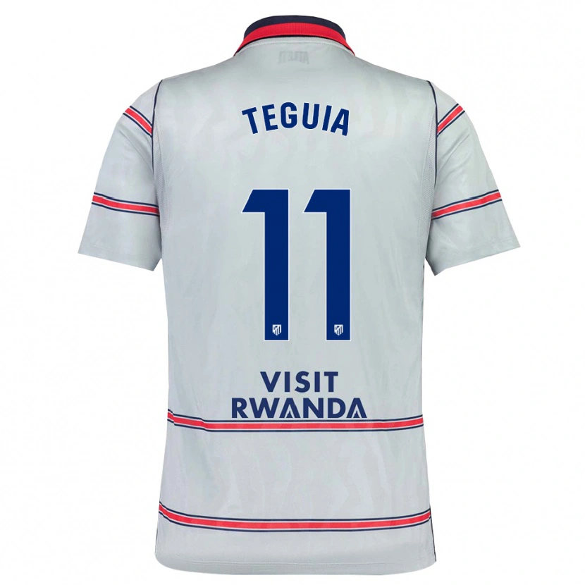 Danxen Hombre Camiseta Cedric Teguia #11 Gris Rojo Azul Marino Equipación Tercera 2026/27 La Camisa México