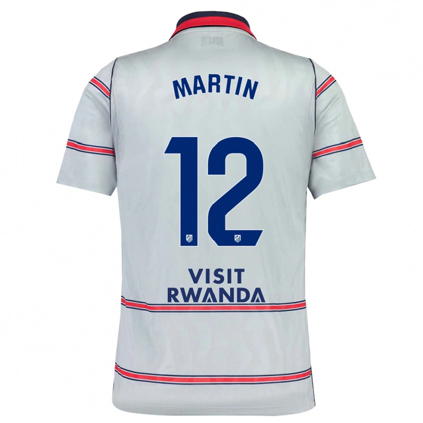 Danxen Hombre Camiseta Carlos Martín #12 Gris Rojo Azul Marino Equipación Tercera 2026/27 La Camisa México