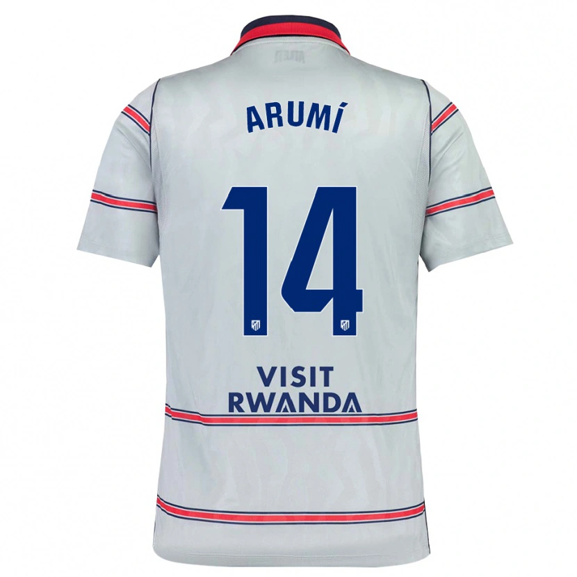 Danxen Hombre Camiseta Joel Arumí #14 Gris Rojo Azul Marino Equipación Tercera 2026/27 La Camisa México