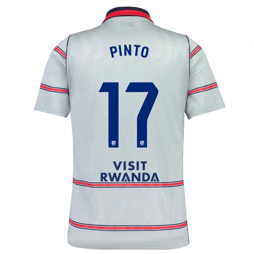 Danxen Hombre Camiseta Tatiana Pinto #17 Gris Rojo Azul Marino Equipación Tercera 2026/27 La Camisa México