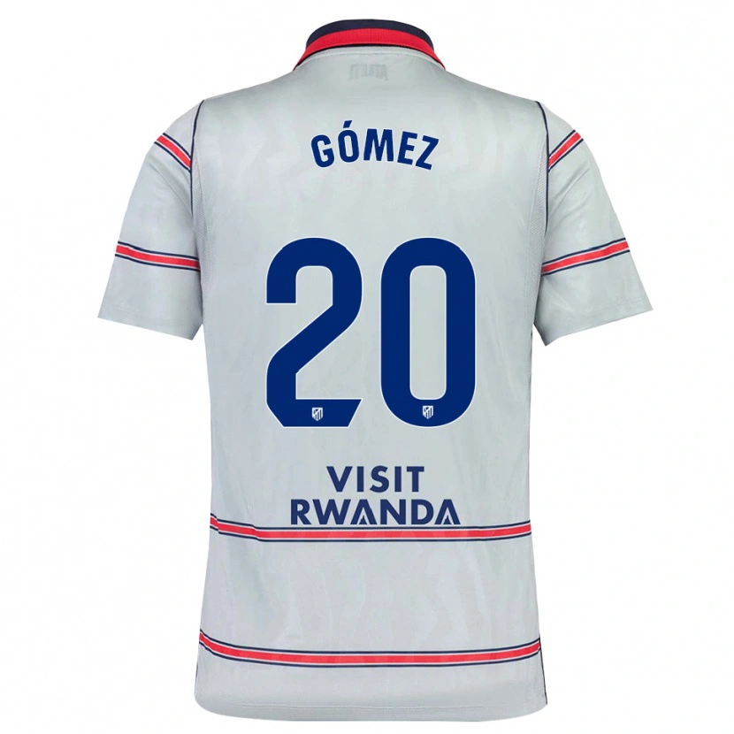 Danxen Hombre Camiseta Rubén Gómez #20 Gris Rojo Azul Marino Equipación Tercera 2026/27 La Camisa México
