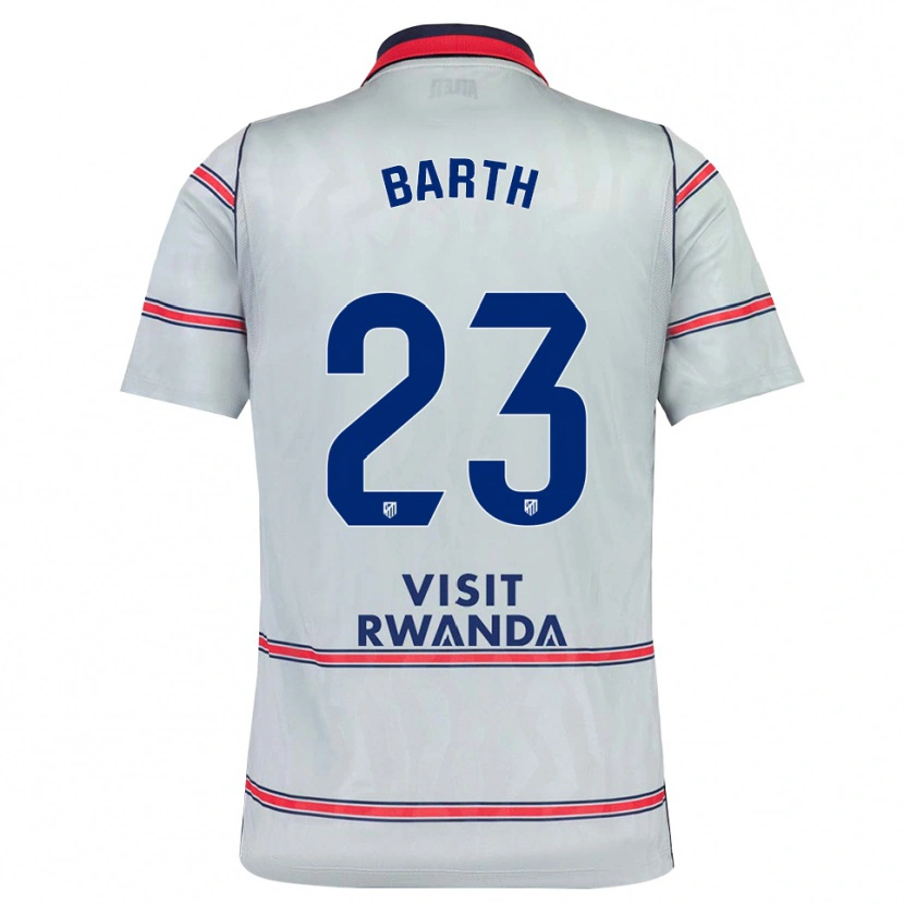 Danxen Hombre Camiseta Merle Barth #23 Gris Rojo Azul Marino Equipación Tercera 2026/27 La Camisa México