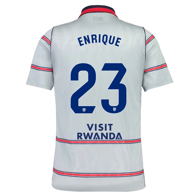Danxen Hombre Camiseta Gustavo Enrique #23 Gris Rojo Azul Marino Equipación Tercera 2026/27 La Camisa México