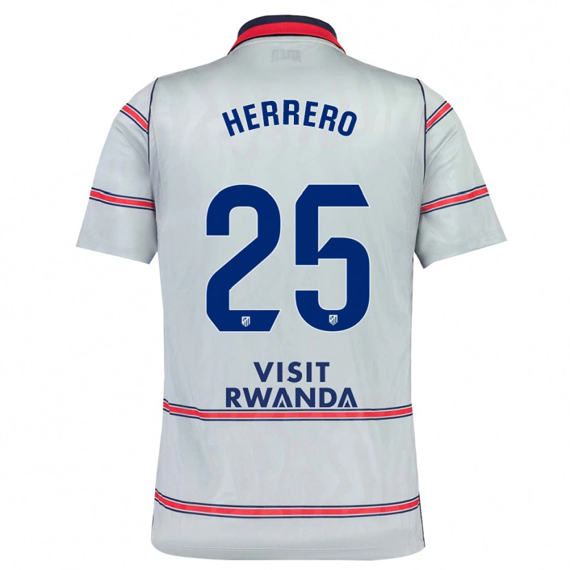 Danxen Hombre Camiseta Alex Herrero #25 Gris Rojo Azul Marino Equipación Tercera 2026/27 La Camisa México